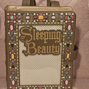 Loungefly Brown and Gold Sleeping Beauty Backpack